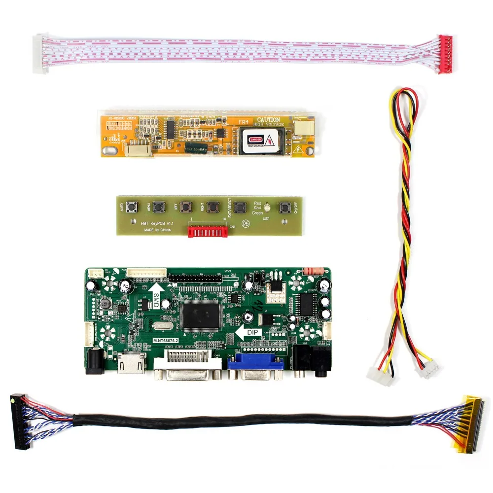 Аудио ЖК-плата HD MI DVI VGA для 17 дюймов 1920x1200 LP171WU1 LP171WU2 B170UW01 LTN170UW01 LTN170CT03 - купить по
