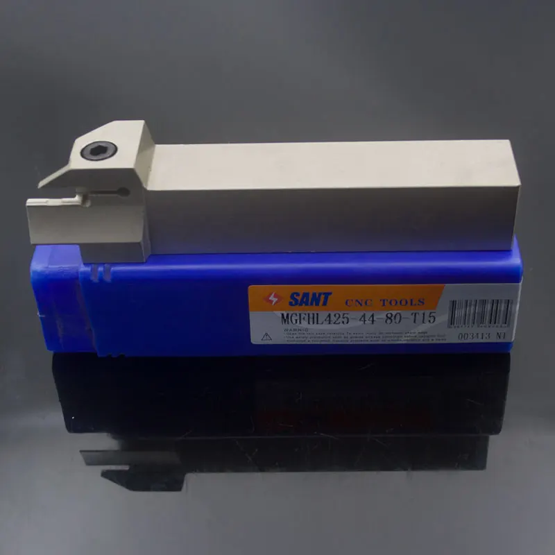 

Zhuzhou Sant cnc cutting tools Grooving tool holder MGFHL425-44/80-T15 with Korloy inserts MGMN400-M selling hot in abroad