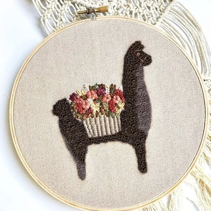 3 Embroidery Diy Handmade Kits Animal 3d Ribbon Embroidery Handmade Embroidery Flower Embroidery Applique Cross Stitch Ribbon - Цвет: 3