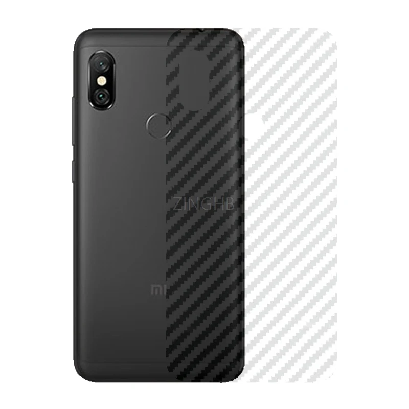 2 шт./лот задняя наклейка из углеродного волокна для Xiaomi Redmi Note 5 Pro 99 &quotпрозрачный
