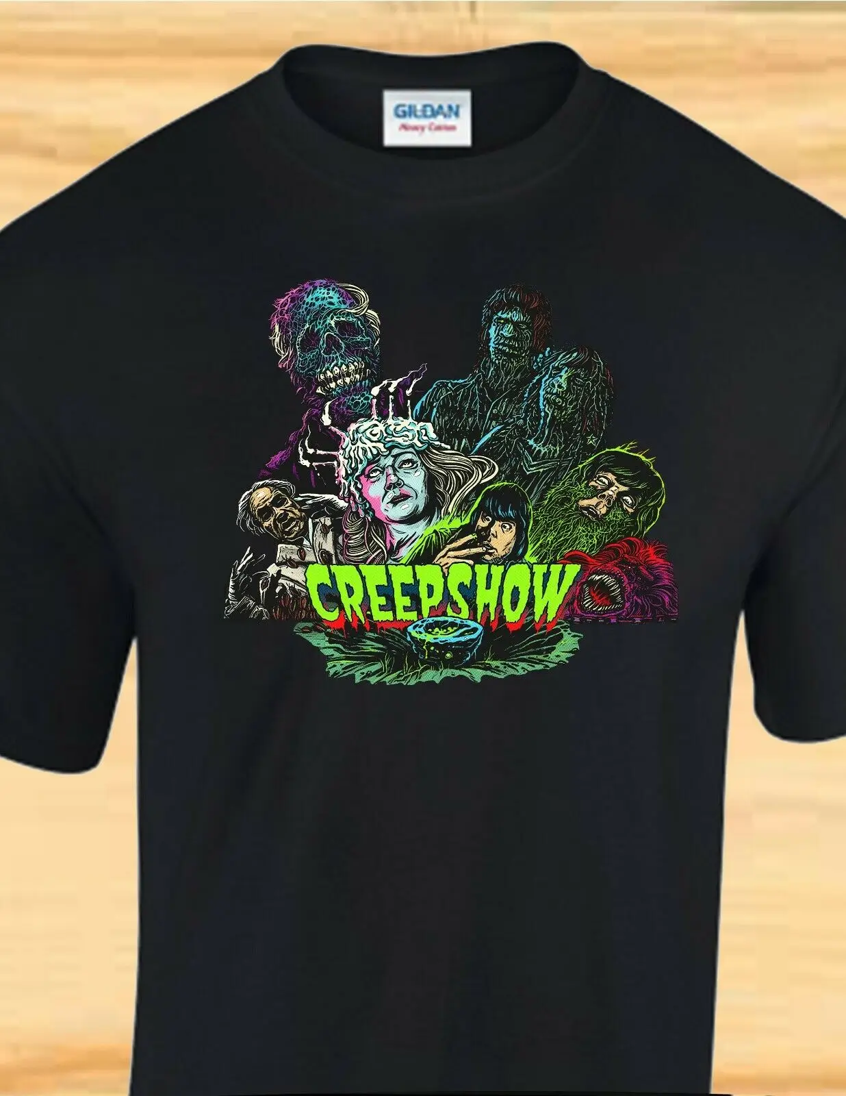 CREEPSHOW-80 s STEPHEN KING HORROR взрослая Футболка-короткий или длинный рукав крутая Повседневная гордость футболка Мужская Унисекс модная футболка