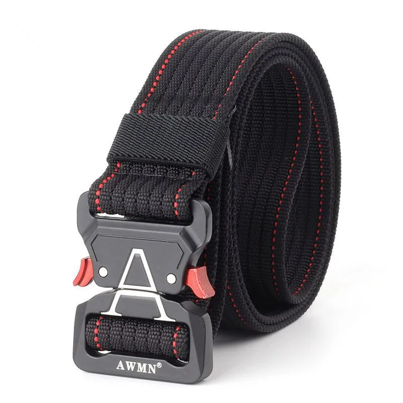 Tactical Belt Unisex Adjustable Heavy Duty Military Waist Belts with Metal Buckle Nylon Hunting Accessories F42 |