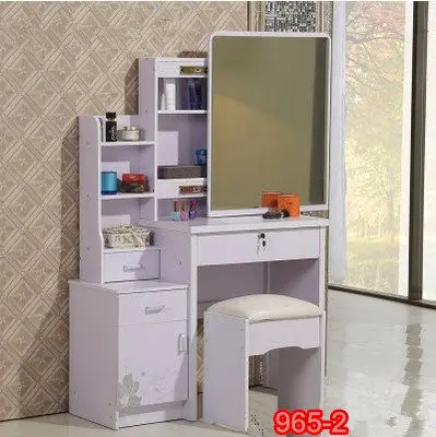 Модный туалетный столик для спальни с мини шкафом и подвижным зеркалом|bedroom