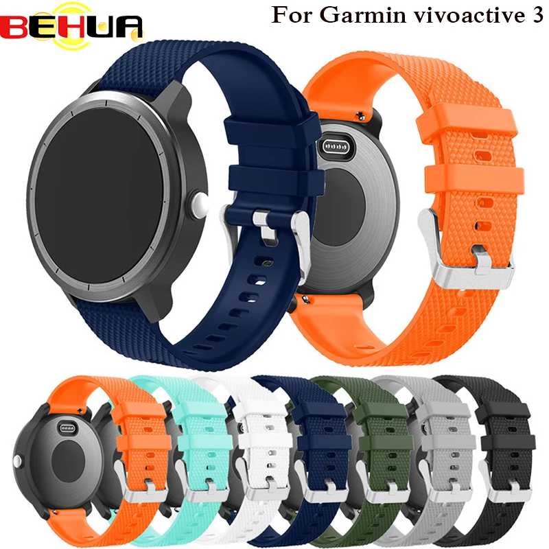 Сменный ремешок для наручных часов Garmin Vivoactive 3/vivomove HR Sports Smartwatch Ремешки Correa Reloj
