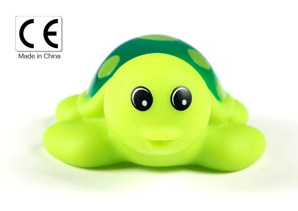 Животные воды красочные резиновые плавающие банные игрушки Дети bebe Черепашки игрушка для плавательного бассейна