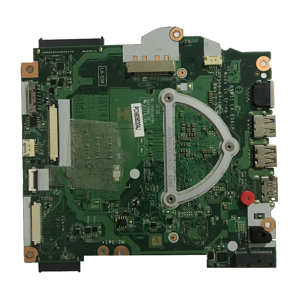 SZWXZY отлично подходит для ACER Aspire ES1-572 материнская плата ноутбука с SR2ZW I3-7100U NBGKQ11001