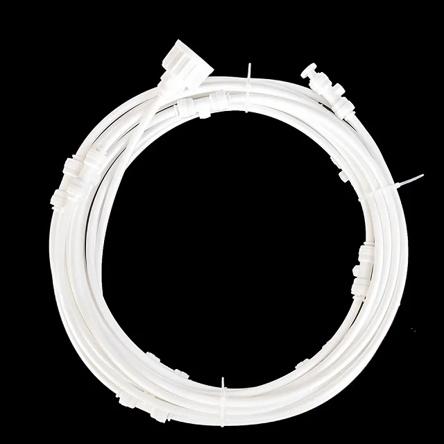 White 18M kits Наружная система охлаждения от запотевания комплект 6 м-18 м Mister Line для теплицы, сада, патио, водяных растений, система полива воды - Цвет: White 18M kits