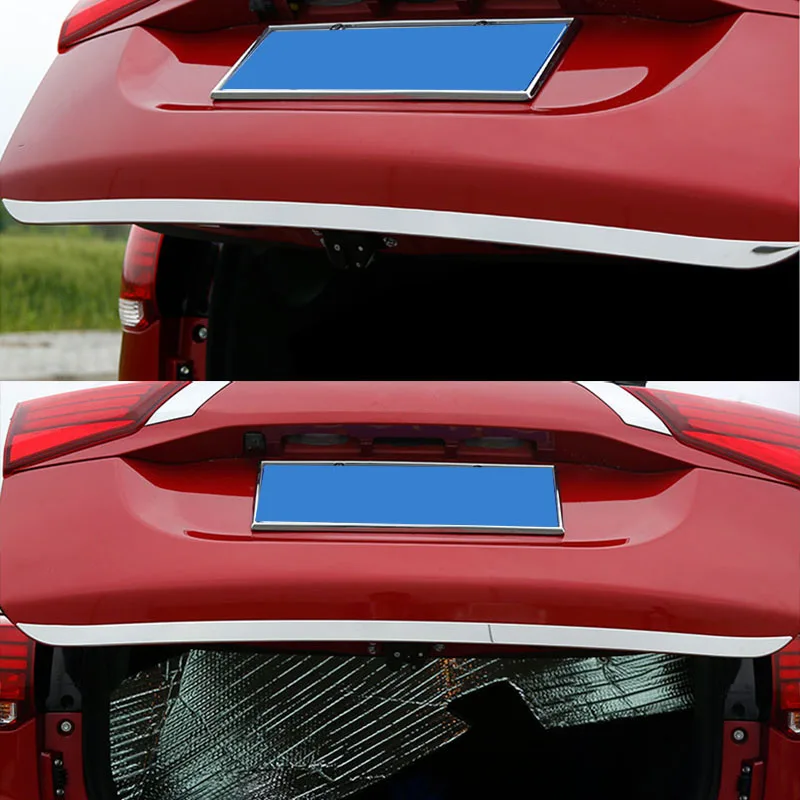 Хромированная накладка на заднюю багажник для Mitsubishi Outlander 2013 2019 декоративная