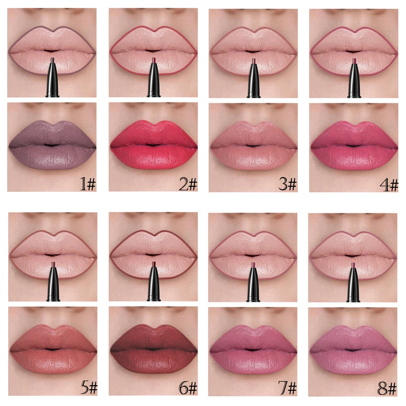 Pudaier Nude Make Up Double Head Velvet Matte Liquid Lipstick Lips Liner Gloss Long Lasting Professional Makeup Maquiagem |