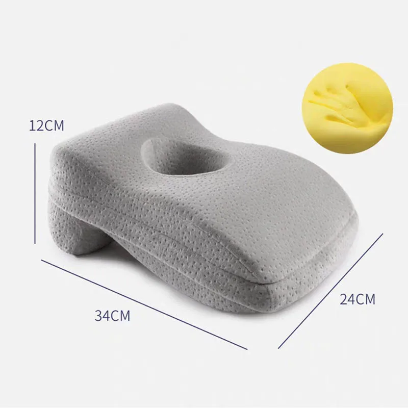 Grey Подушка для сна для офиса, школы, медленный отскок, дышащая с отверстием, поясничная поддержка для офисного стула - Цвет: Grey
