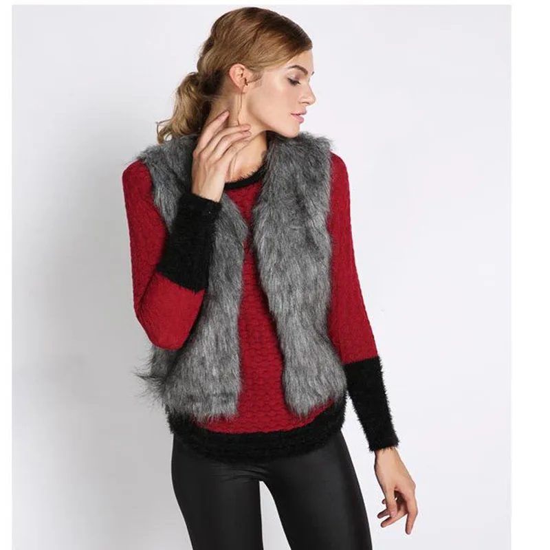 Осень зима 2018 новый стиль европейские и американские модные модели жилет из