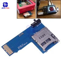2 in 1 micro sdtf card memory storage board shield module dual system switcher for raspberry pi b 2b 3b zerodual