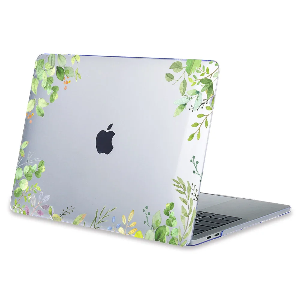 Чехол Redlai для Macbook New Pro 13 15 w/o Touch bar Air 13 A1932 чехол для ноутбука Air Pro retina 12 13 15 жесткий чехол с цветочным принтом - Цвет: A305