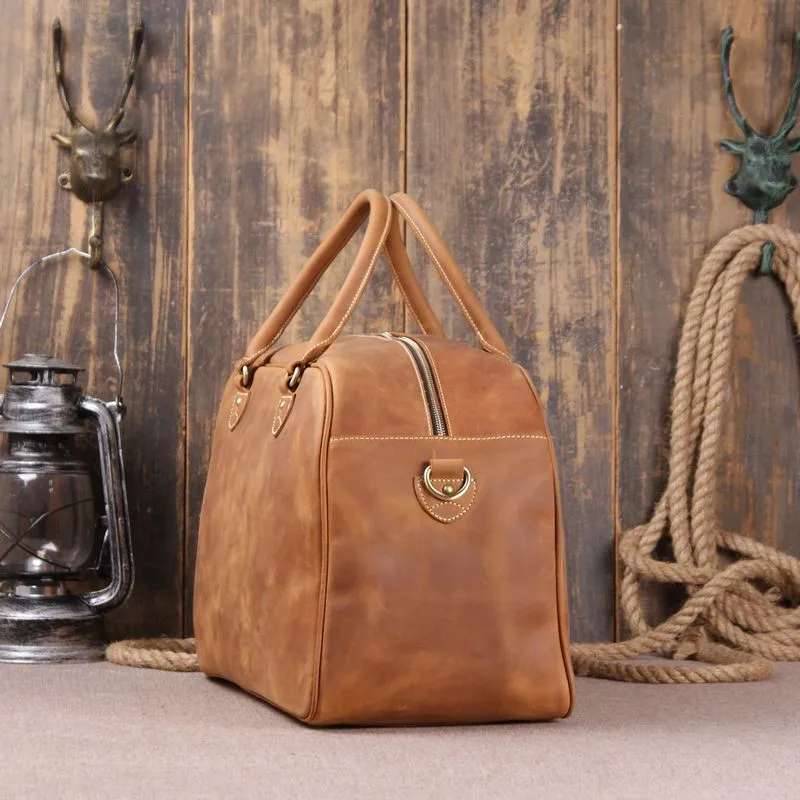 Мужская Дорожная сумка из натуральной кожи с плечевым ремнём|travel bag|luggage bagmen travel