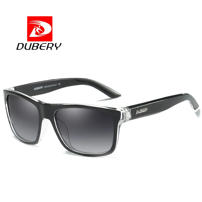 DUBERY квадратные Поляризованные Солнцезащитные hd-очки мужские водительские оттенки мужские ретро солнцезащитные очки для мужчин летние зеркальные брендовые дизайнерские Oculos - Цвет линз: A6