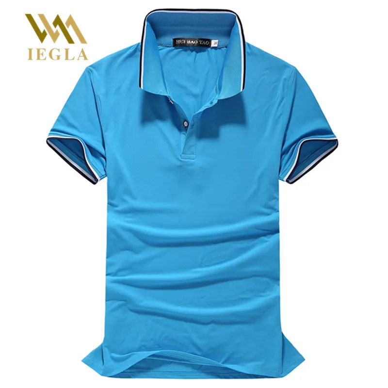 Рубашка-поло мужская летняя одежда-поло однотонная рубашка-поло из пике