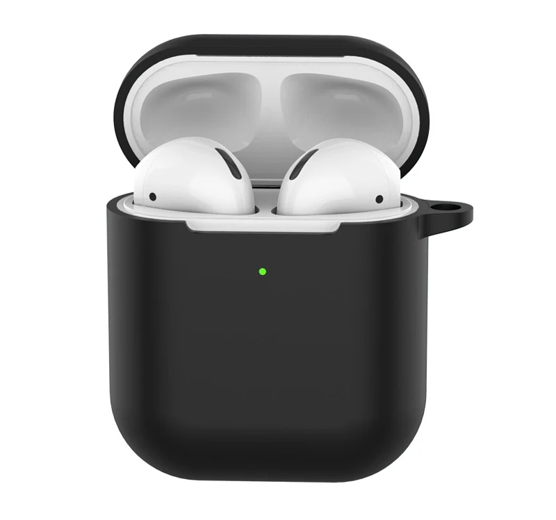 Мягкий силиконовый чехол для AirPods 2-ой противоударный чехол для Apple Air Pods 2 Чехол для наушников s Для Air Pods защитный чехол