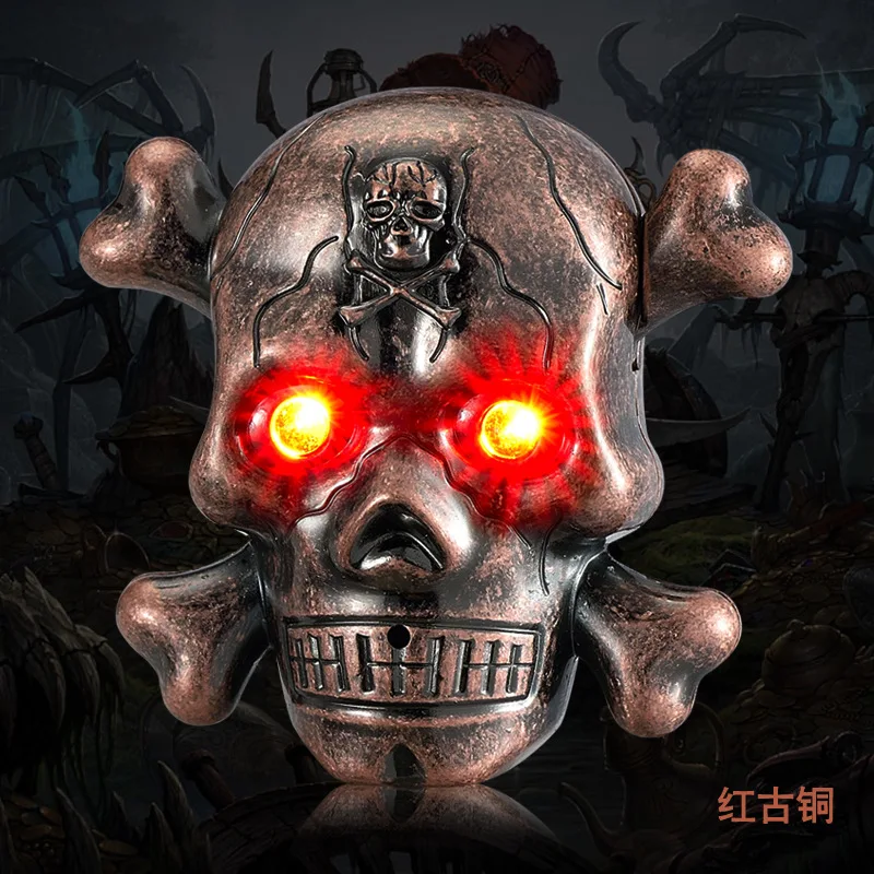 Новинка 2017 Электронная зажигалка для сигарет голова черепа страшный звук USB