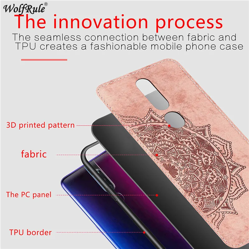 Для крышки OPPO F11 Pro Чехол из ТПУ Рамка Бампер ткань Защитный Жесткий задний для