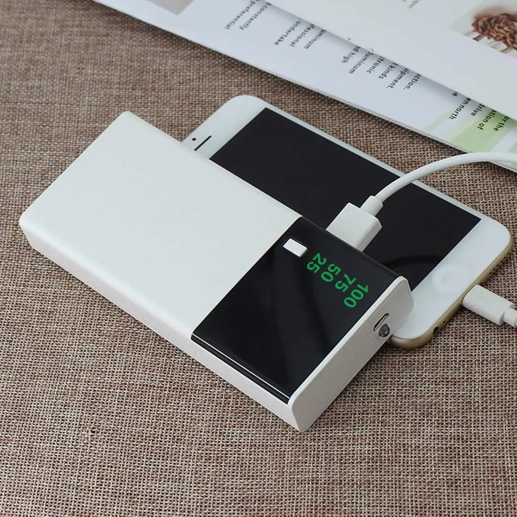 10000mAh Large Capacity Powerbank LED Flashlight Dual USB Output Power Bank Portable Charger External Battery for Xiaomi iPhone | Мобильные