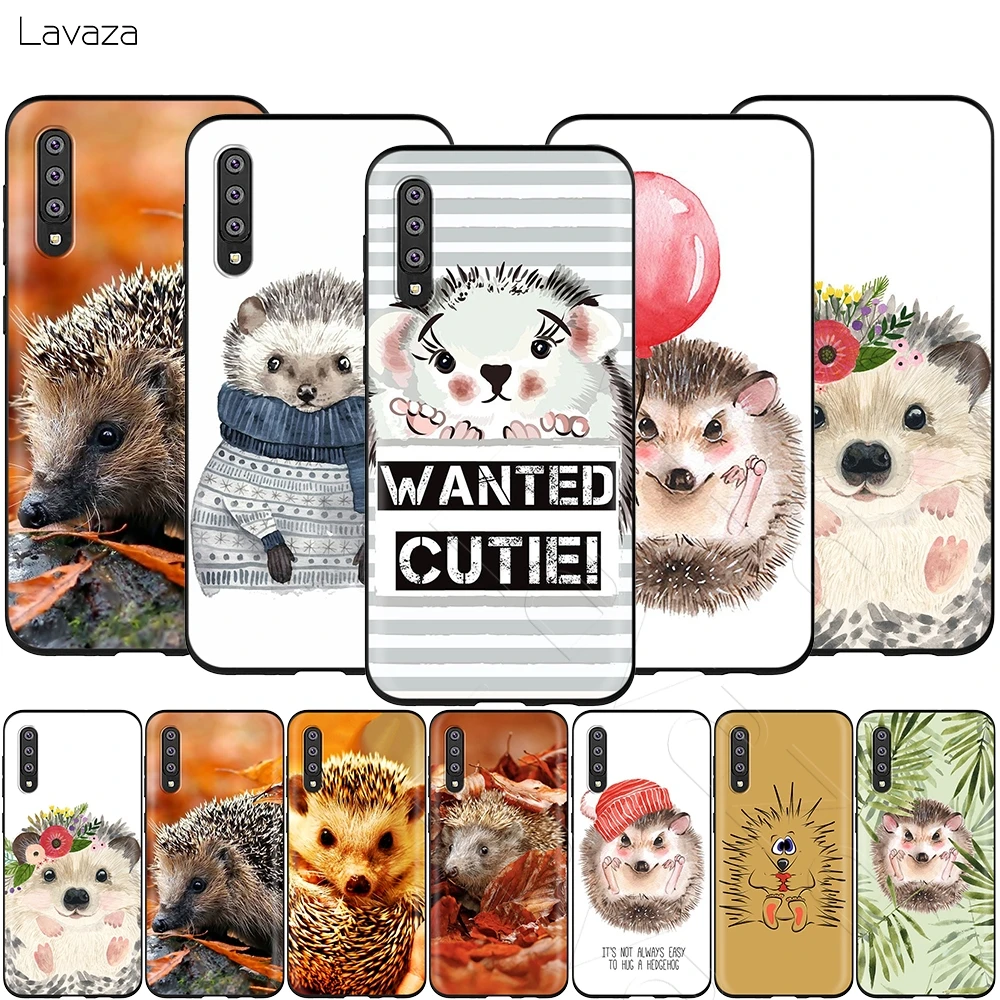 Lavaza Animal Cute Cartoon Hedgehog Case for Samsung Galaxy S6 S7 Edge J6 S8 S9 S10 Plus A3 A5 A6 A7 A8 A9 Note 8 9 |