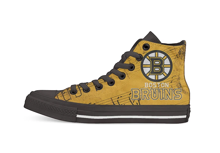Креативный дизайн для Ice Hocky Boston broins вентиляторы высокие парусиновые туфли на
