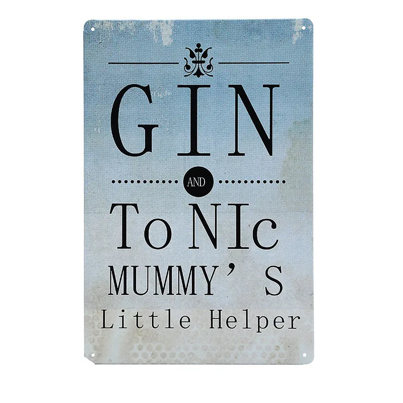 Оловянный постер Gin Is Liquid Sanity винтажный Декор для дома бара паба кабинета ретро