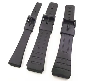Ремешок полимерный для наручных часов, черный браслет для мужчин и женщин, дневное расстояние 14 мм 18 мм 20 мм, 0145RWS, 1 шт.