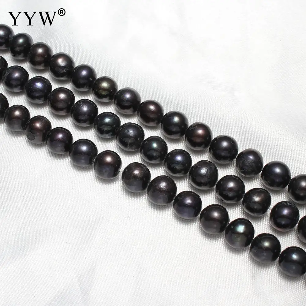 

YYW Cultured Round Freshwater Pearl Beads Natural White 11-12mm Approx 0.8mm Sold Per Approx 15.3 Inch Strand