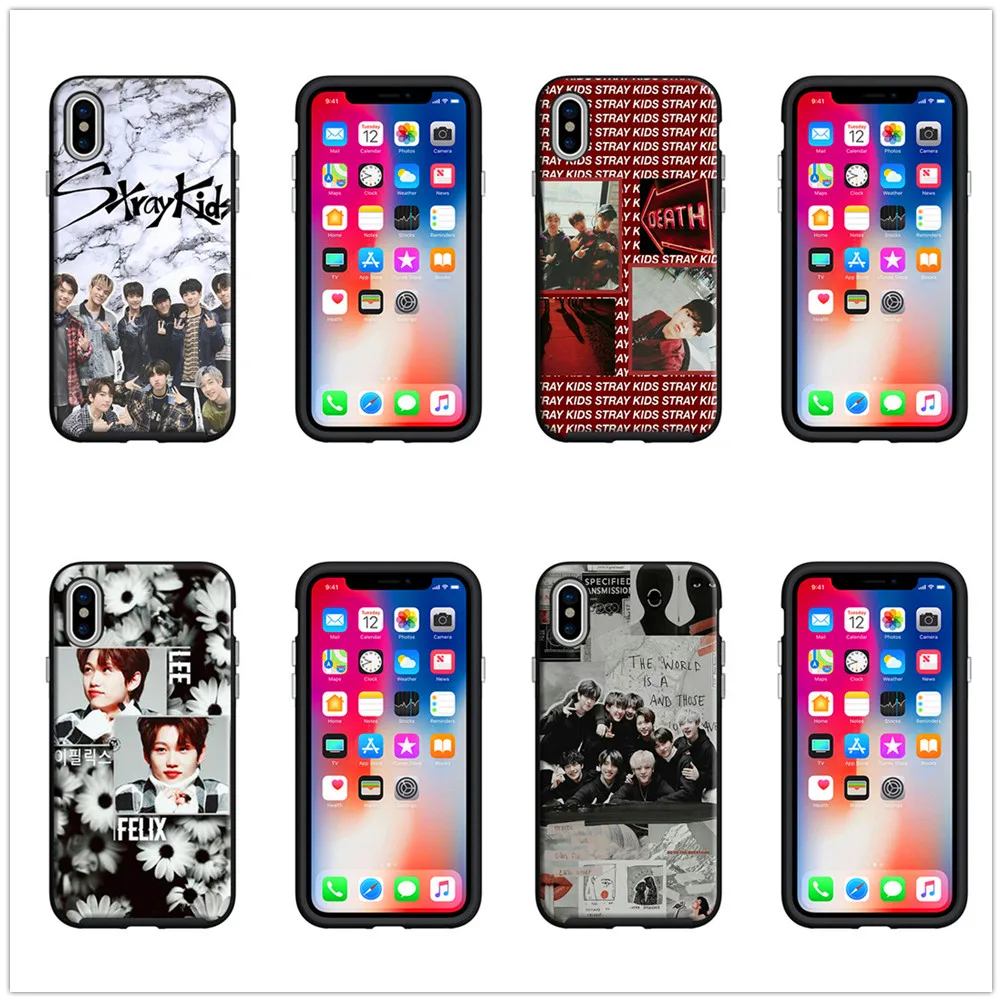 stray kids Men's combination For iPhone 5s 6 6s 7 8plus X XR XS Max Coque cases Samsung s9 s8 plus Soft Silicone Cover Case | Мобильные