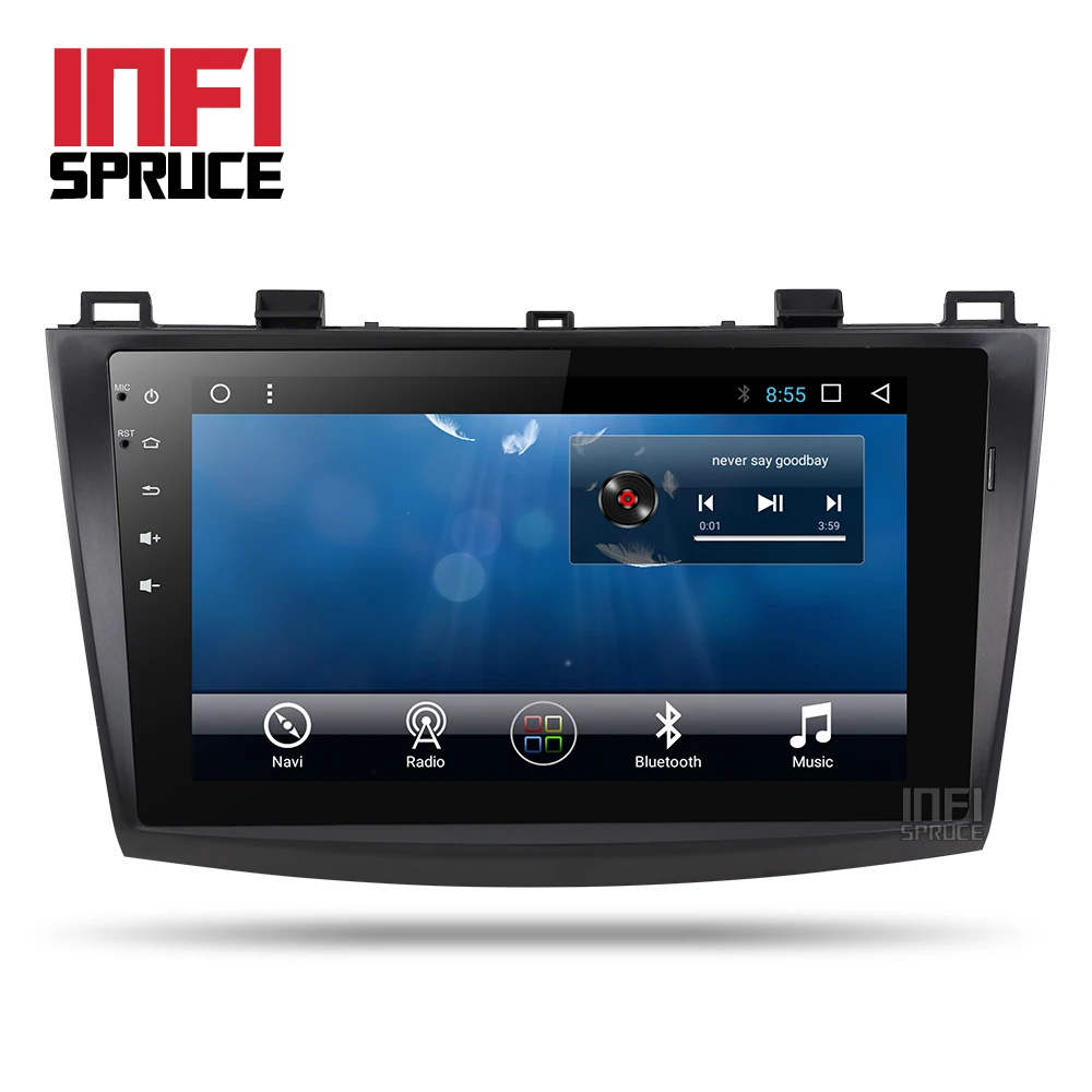 Octa core android 8.1 car dvd for MAZDA 3 9 inch Touch Screen with 1 din radio gps video wifi navigation multimedia player | Автомобили и