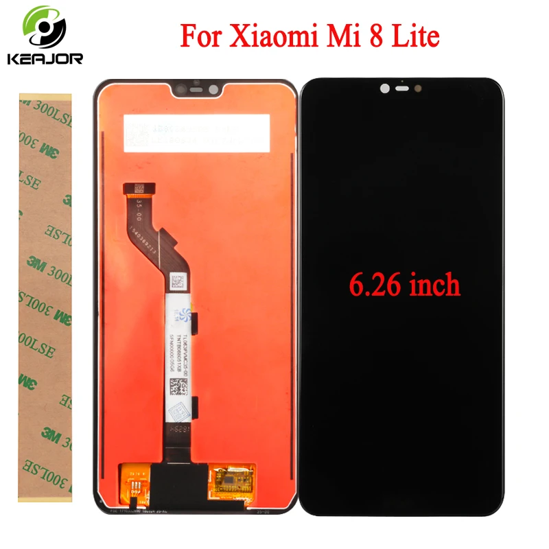 Дисплей для Xiaomi Mi 8 Lite ЖК-дисплей сенсорный экран 100% протестированный дигитайзер