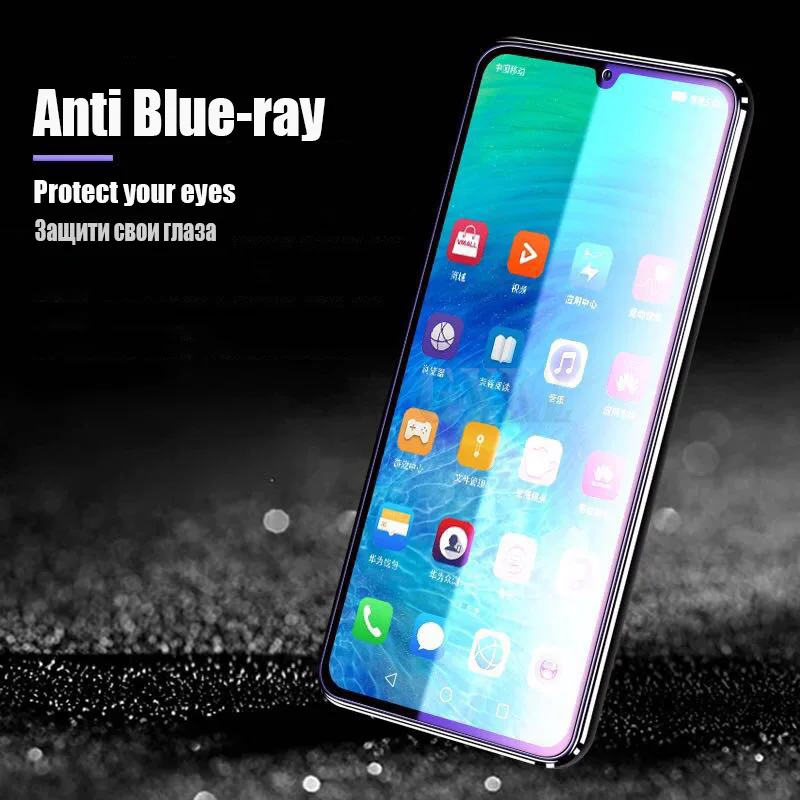 Полноэкранное закаленное стекло для HUAWEI PSMART 2019 защитное с защитой от Blu-ray P SMART Plus