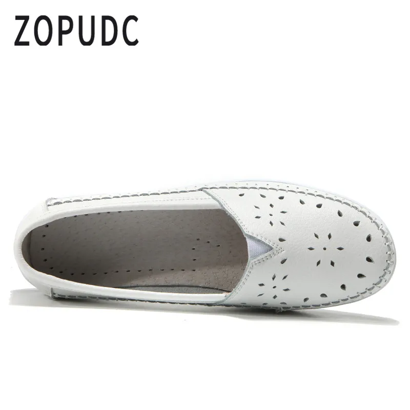 ZOPUDC/2018 женская обувь на плоской подошве женские лоферы без шнуровки повседневная