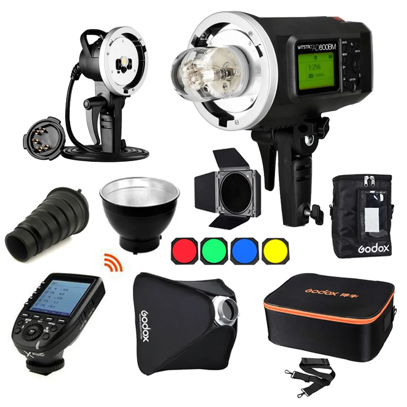 

Godox Wistro AD600BM ручная вспышка 600WS HSS 1/8000, 2,4G, 8700 мА · ч, аккумулятор Bowens, триггер XPro, удлинитель AD-H600