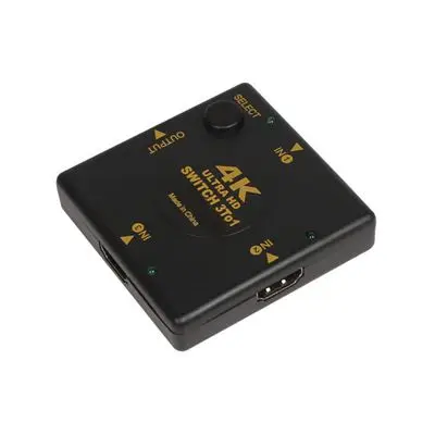square JCKEL HDMI 3 порта сплиттер 4K HDR переключатель коробка Видео Селектор Мини Переключатель концентратор адаптер для DVD HDTV Xbox PS3 PS4 STB проектор - Цвет: square