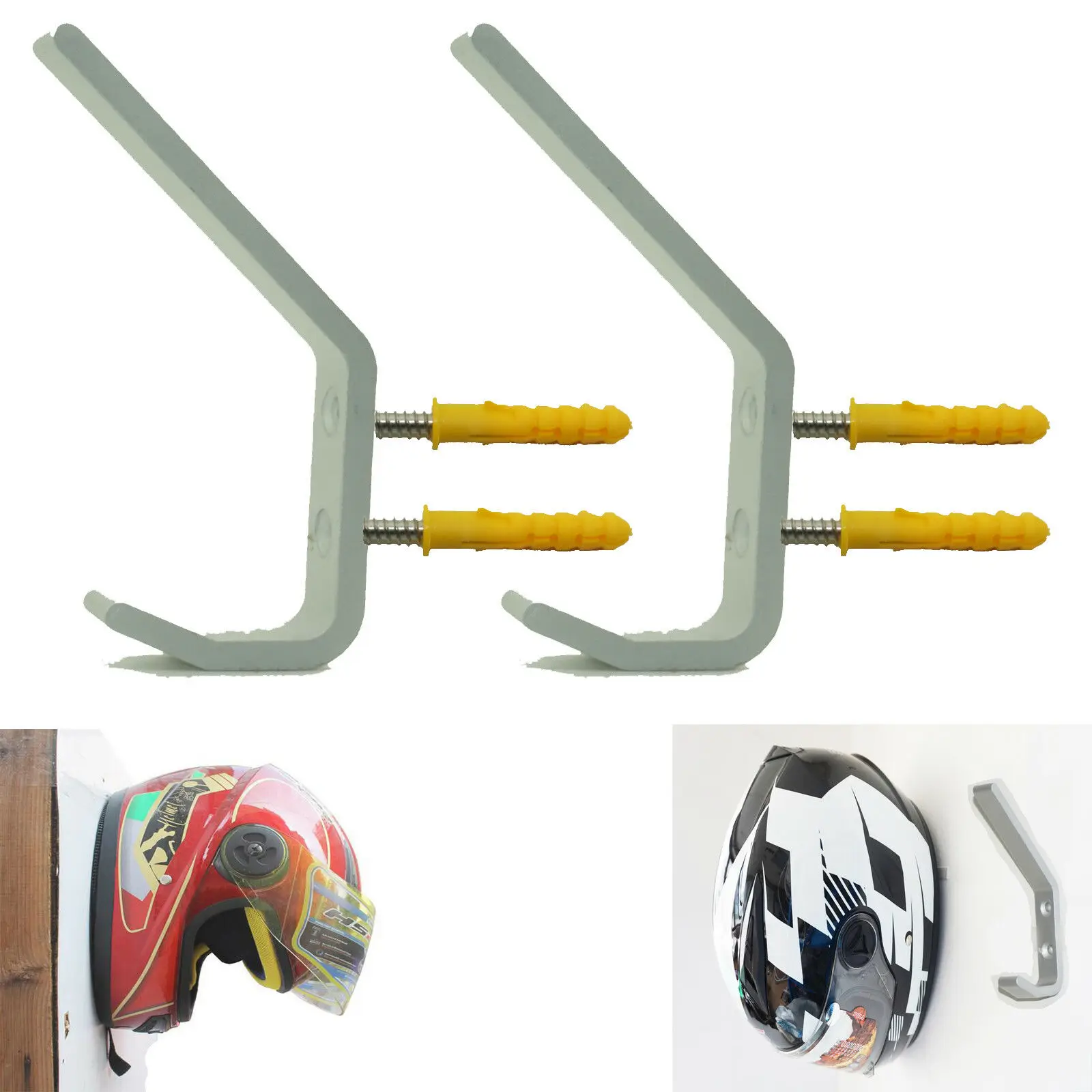 2 шт. крючок для хранения/Крючок шлема шлем настенная стойка держатель хранения |