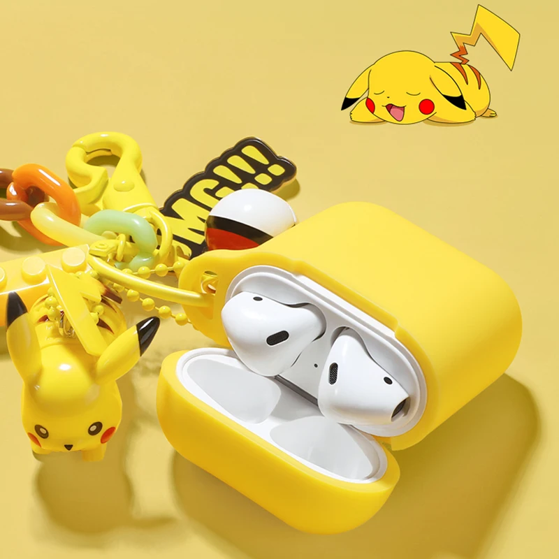 Мягкий Силиконовый ТПУ Забавный мультфильм для Apple Airpods чехол Защитная крышка