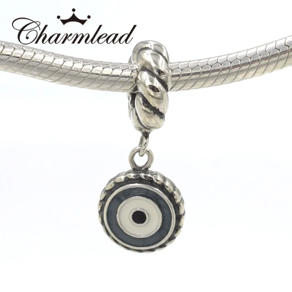 Подвеска Шарм для браслета из серебра 925 пробы с изображением сглаза|pandora charm