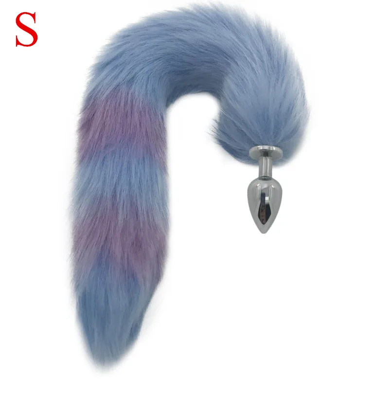 Metal Anal Sex Toys Anus Bead Smooth Butt Plug Fox Tail Massager Insert Shop for Women Men Couples H8-211B | Красота и здоровье