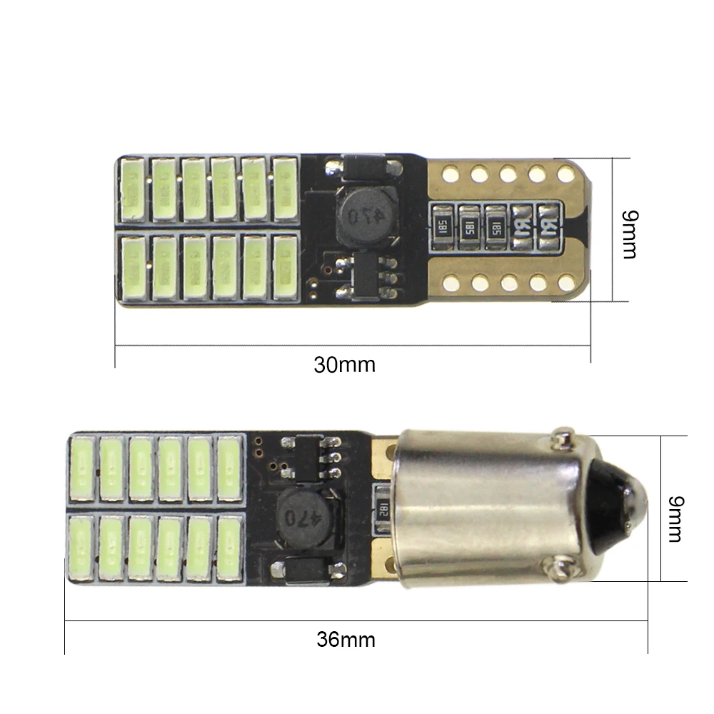 KEIN 2 шт. 24SMD T10 w5w H21W bay9s bax9s H6W ba9s Светодиодные Автомобильные габарисветильник ни 4014