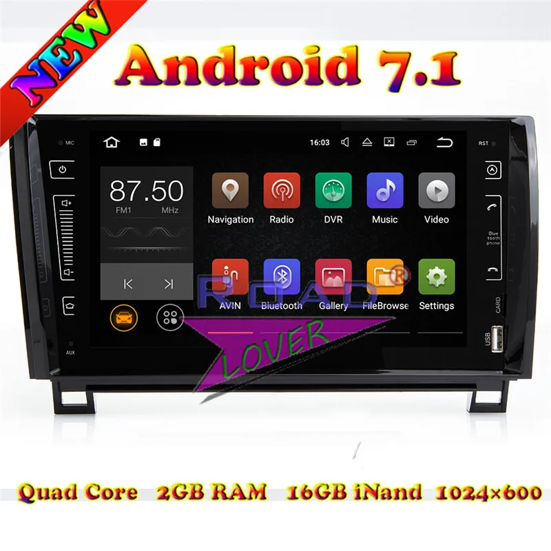 TOPNAVI 2G + 16GB Android 7 1 автомобильный головный блок плеер Авто Радио для Toyota Tundra Sequoia 2007