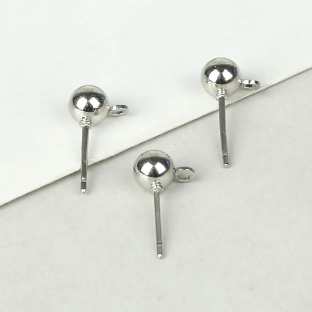 Серьги гвоздики из нержавеющей стали 10 шт./лот|jewelry findings|for earringsfindings jewelry |