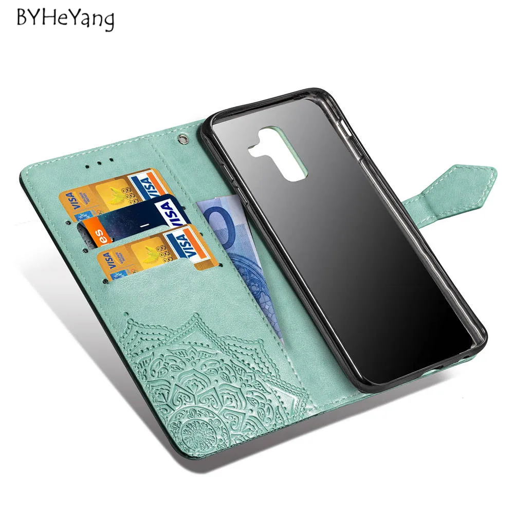 Fundas For Samsung Note 9 8 Note8 Leather Flip Book Wallet Stand Phone Case Cover S9 S8 S Plus S7 S6 Edge A6 J4 J6 | Мобильные