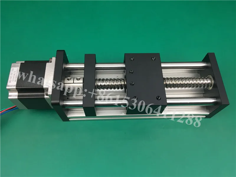 

High Precision GGP 200MM Ball Screw 1204 1605 1610 Slide Rail Linear Guide Moving Table+1Pcs Nema 23 motor 57 Stepper Motor