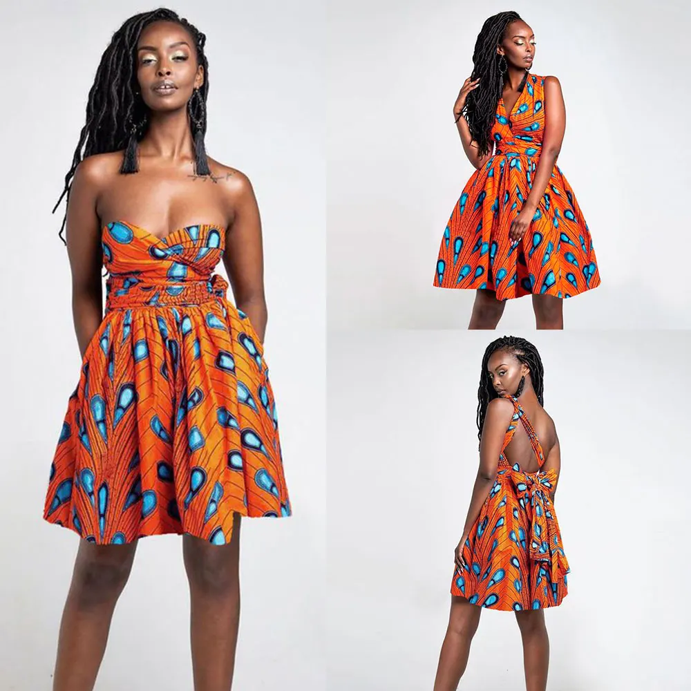 Женское вечернее мини платье с принтом в африканском стиле вечерние платья Infinity