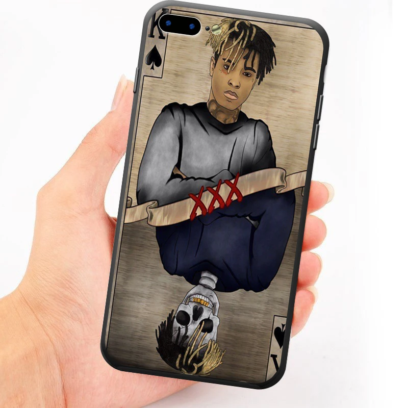 Xxxtentacion Rap Singer Phone case Printed Black Frame Soft Hard Back iPhone cases For X 8 7 6 6S Plus |
