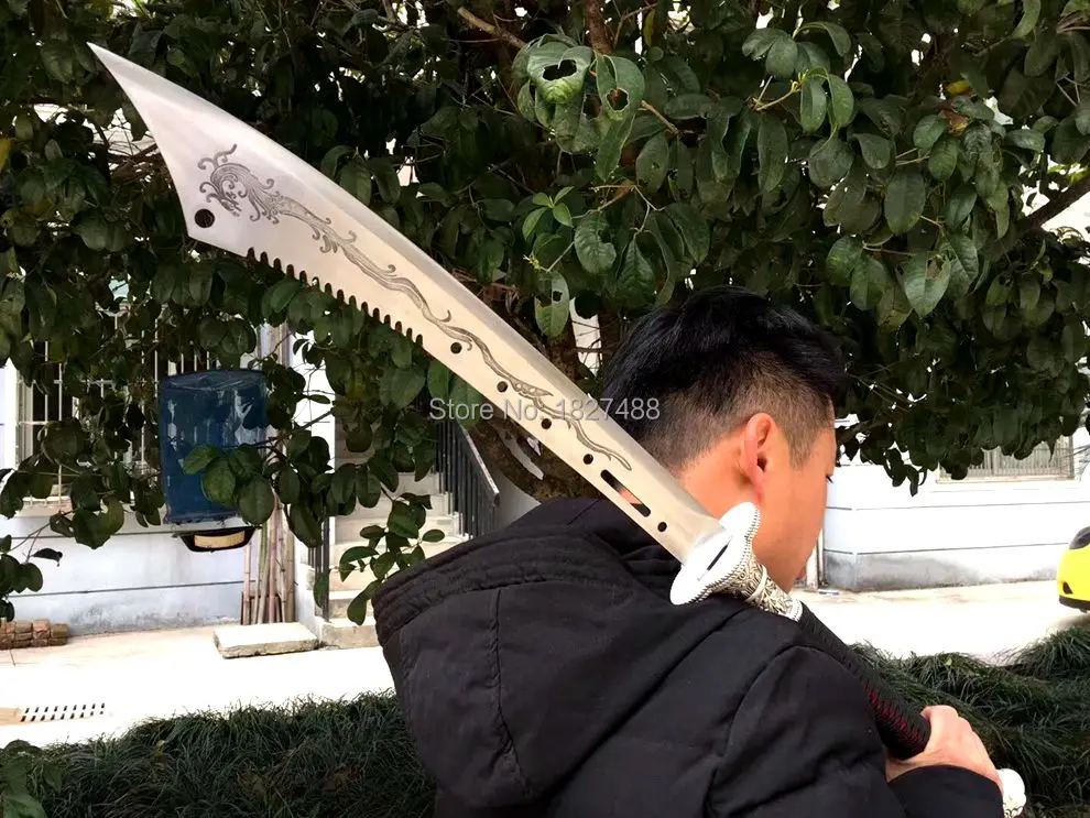 Ручная работа китайский KungFu Broadsword Saber Dao Sword боевой острый высокий клинок из