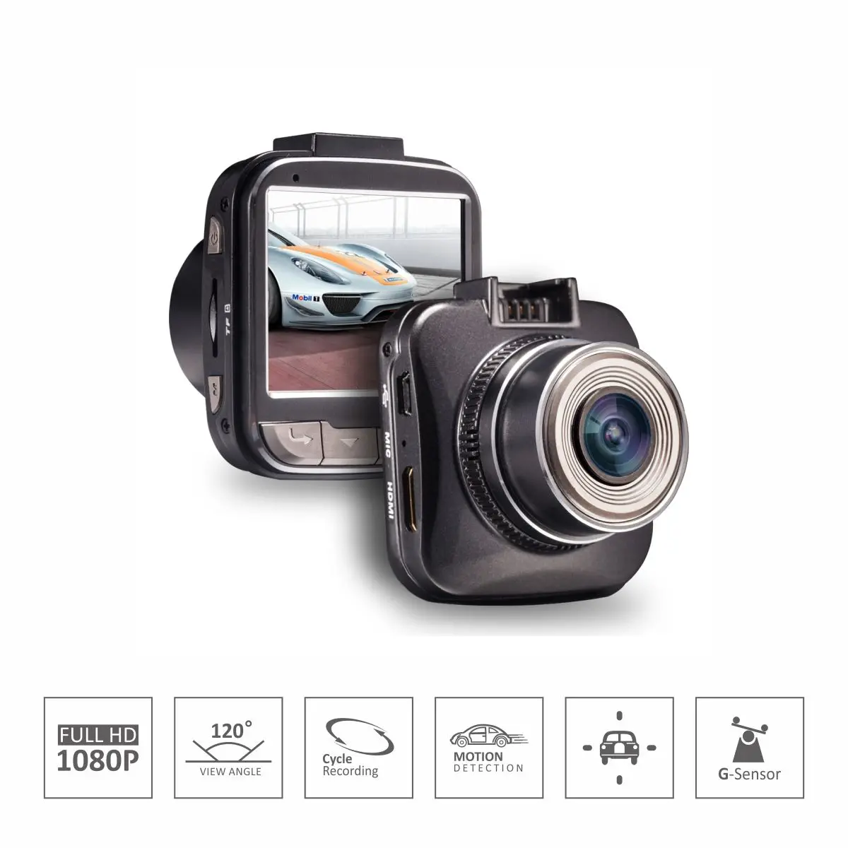 Azdome G50 Видеорегистраторы для автомобилей авто Камера Новатэк 96650 Чип Full HD 1080p 30fps