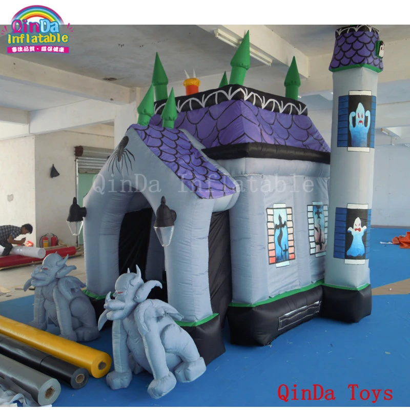 Китай низкая цена украшение для двора мертвого дерева надувной дом с